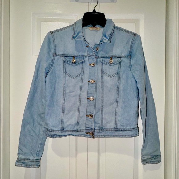 Highway Jeans Jacket Women’s Med Blue Cotton Blend Short Coastal Cowgirl.  GUC - Picture 1 of 9